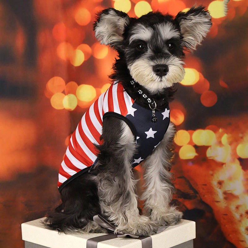 Pet Cool Clothes Summer Outgoing Dog Clothes  Color Dog Vest Cat Clothes